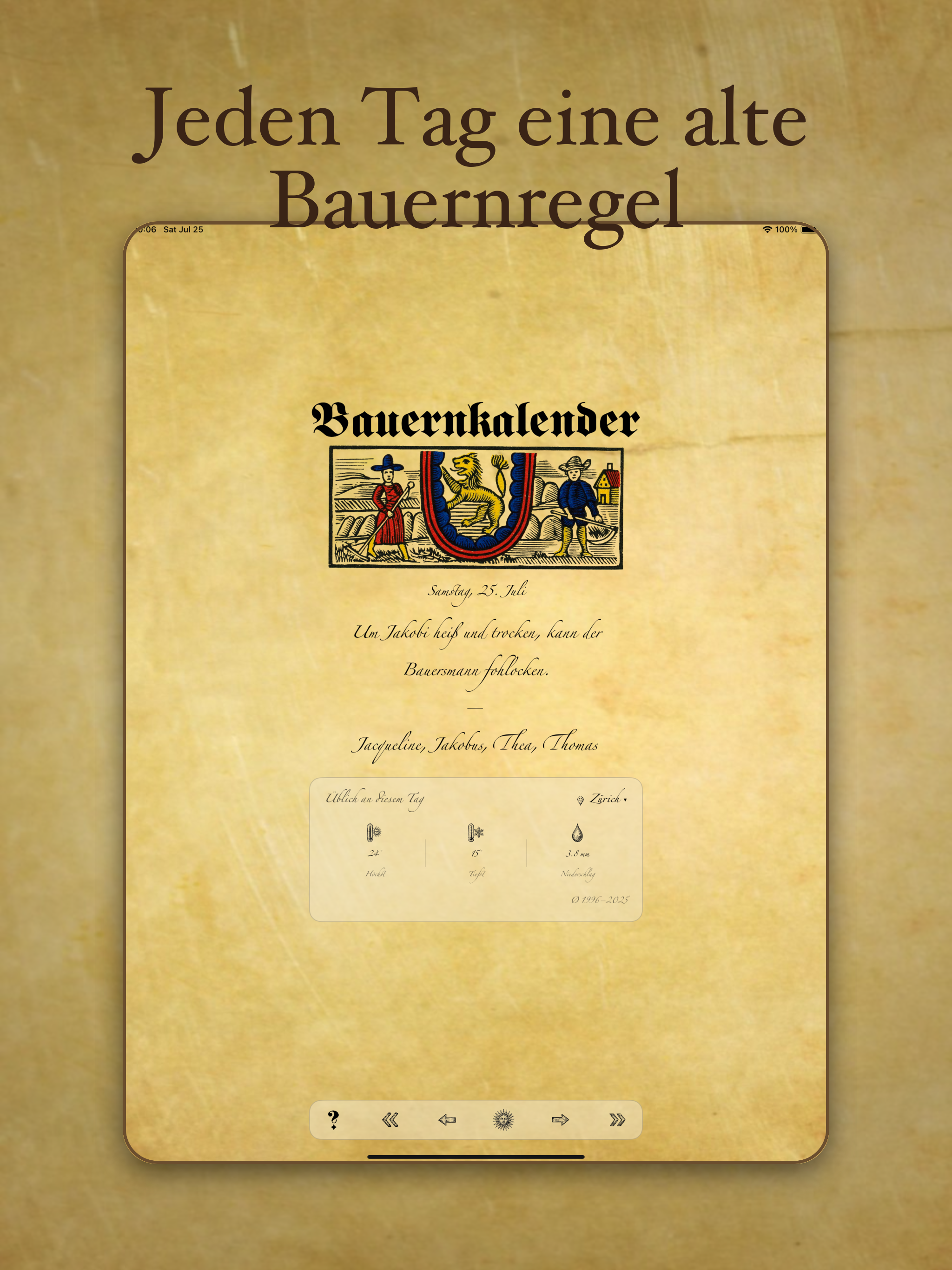 Bauernkalender screenshot 4