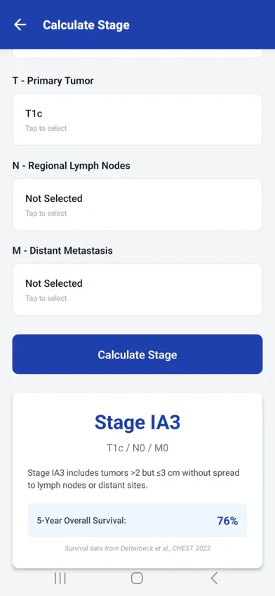 Lung Cancer Staging v9 screenshot 3