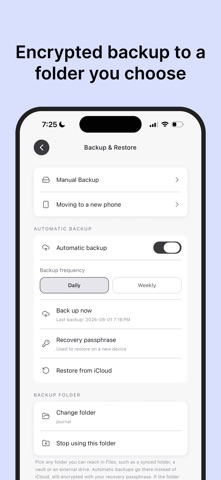 Munra: Private Diary & Journal iPhone screenshot