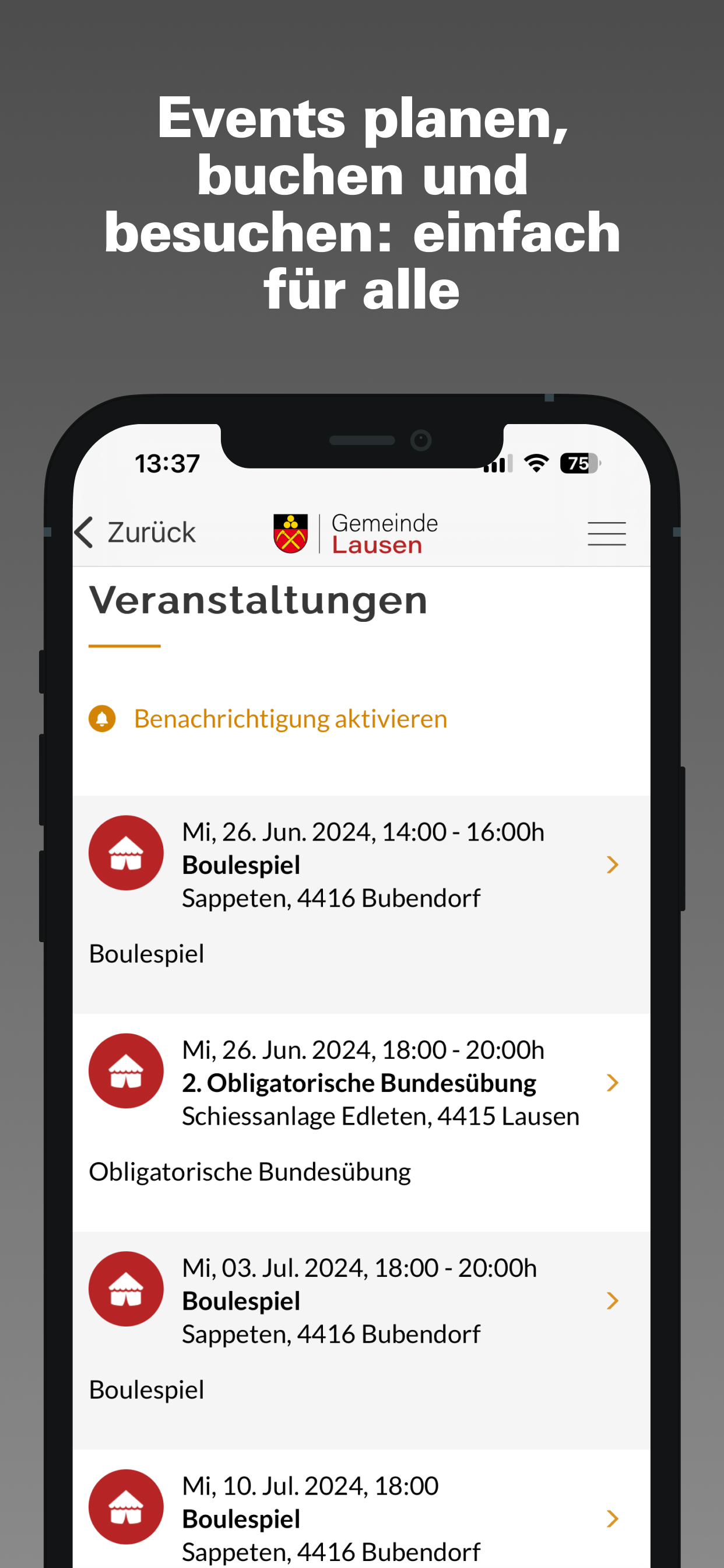 Gemeinde Lausen screenshot 4