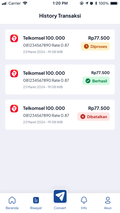 Sukma Convert - Tukar Pulsa Screenshot