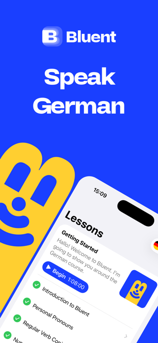 Bluent: Learn German & Speak Screenshot 1 of 5