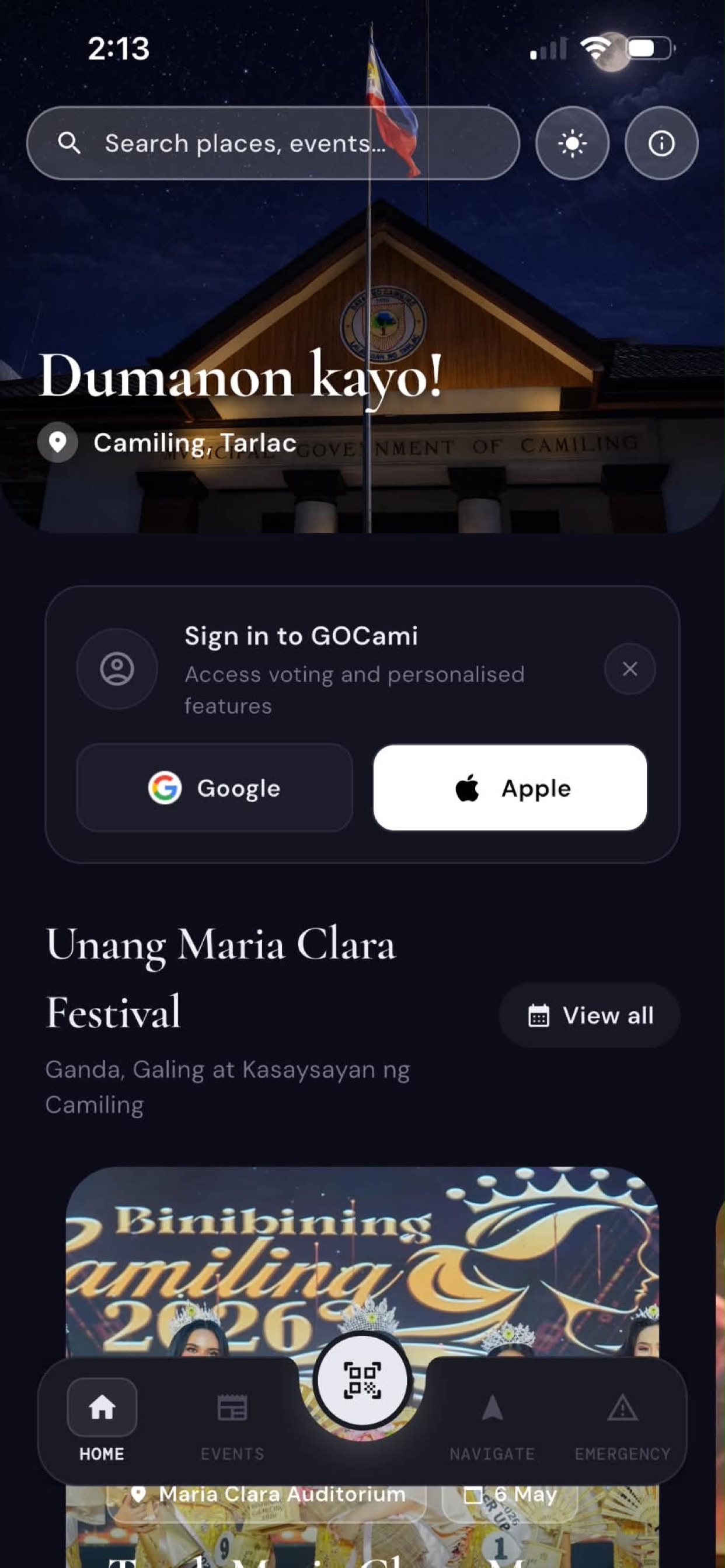 Screenshot 1 of GoCami App