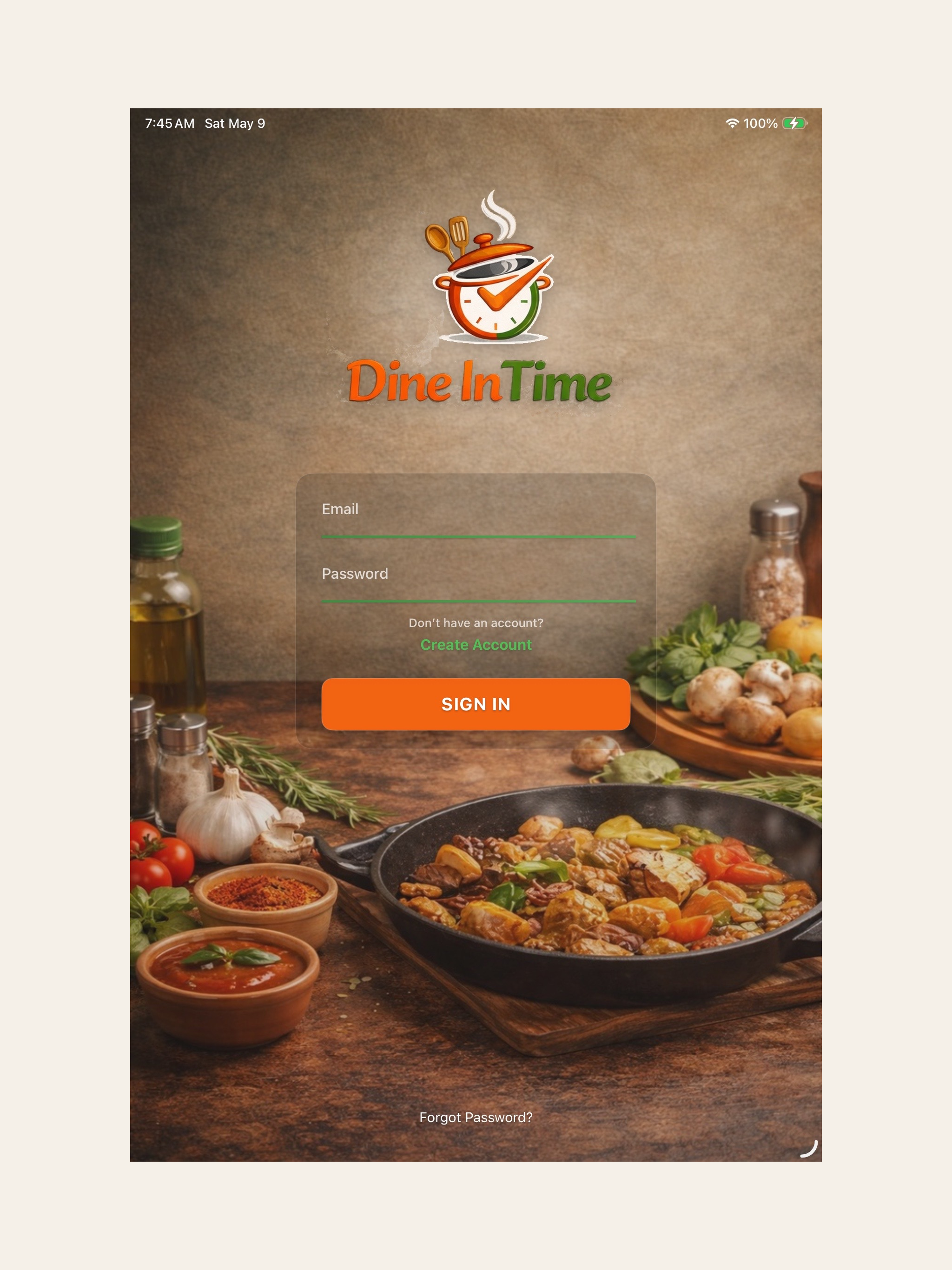 Dine In Time