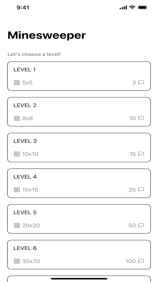 #1. Modernist Minesweeper (iOS) 由: Cheng-Han Wu