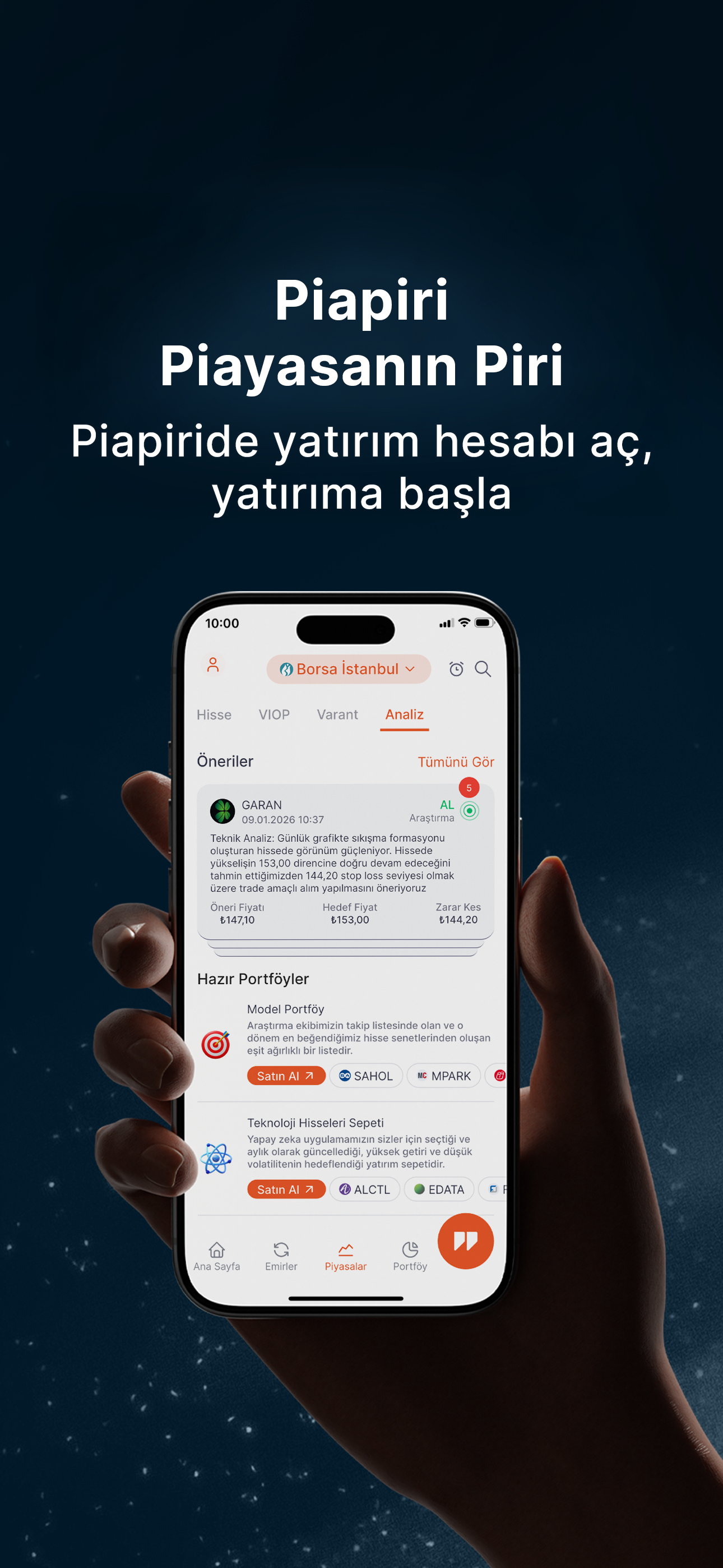 Piapiri Borsa Hisse Alım Satım