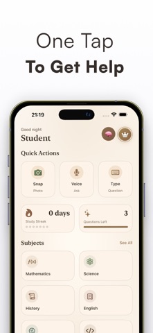 AI Study Helper - ScholarAI iPhone screenshot
