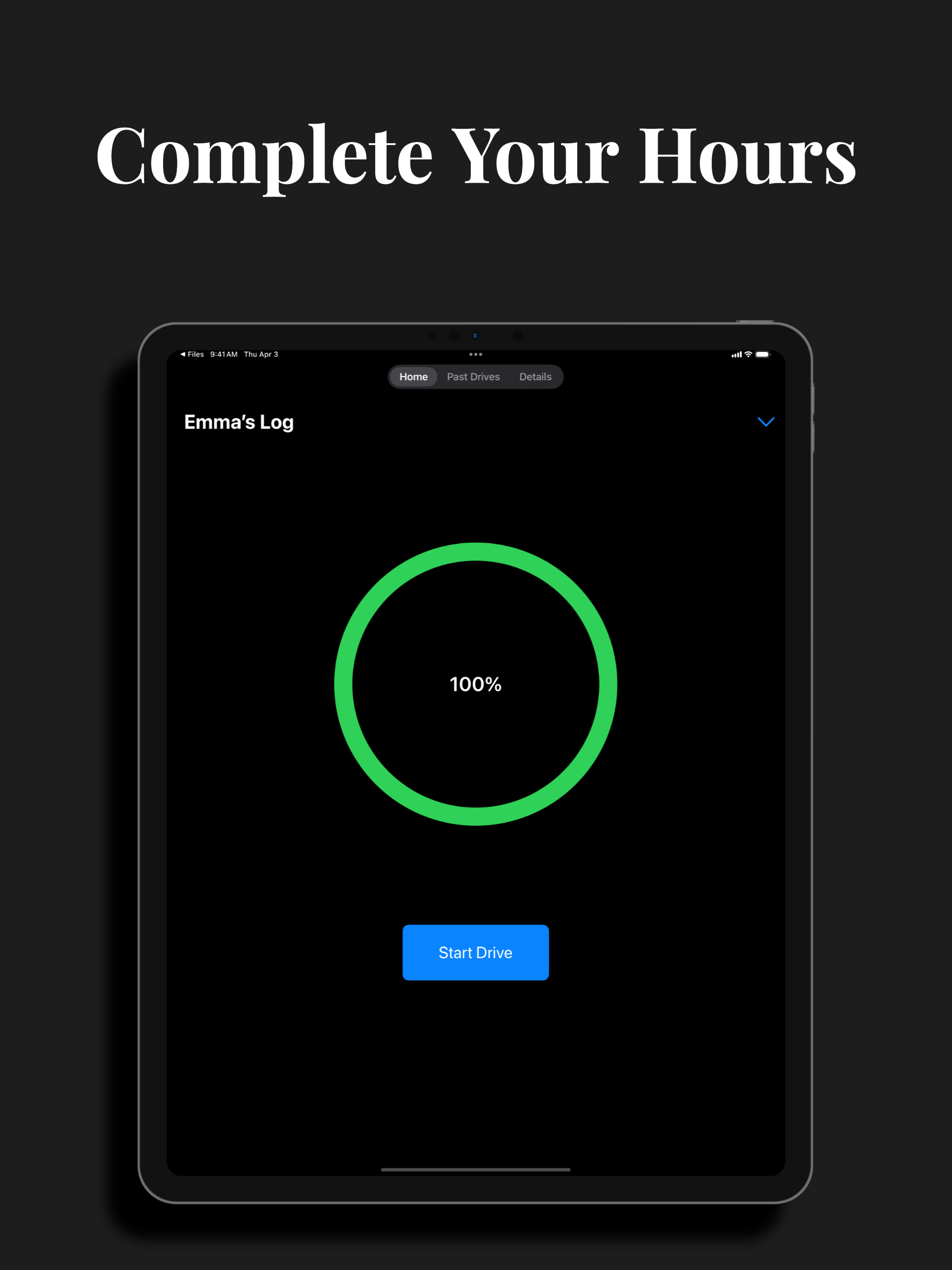 Drive Experience Log
