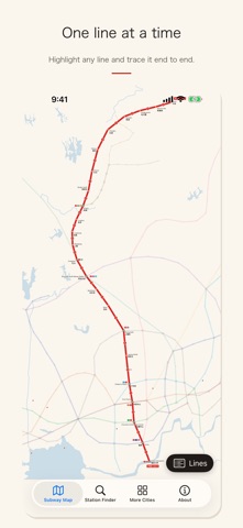 Shenzhen Metro Subway Map 深圳地铁 iPhone screenshot