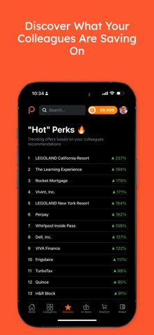 Perks at Work iPhone screenshot