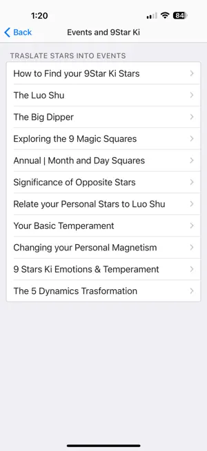 9 Star Ki Astrology Lite screenshot 3