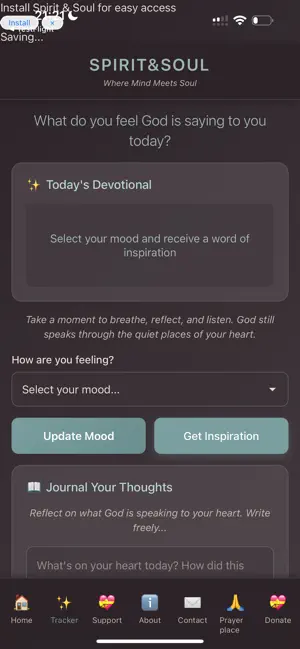Spirit&Soul - Faith Journal screenshot 2