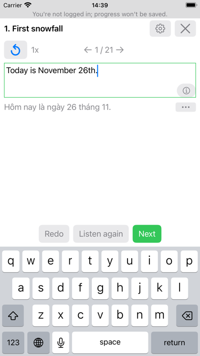 Daily Dictation English Screenshot