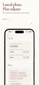 Cycle Meal Plan : LutAI screenshot