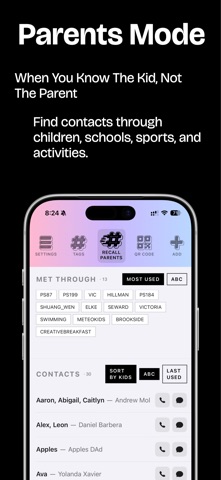 Recall Contacts screenshot