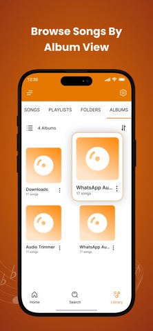 Music player offline iPhone screenshot
