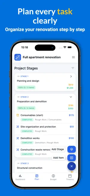 Reno Pro: Remodel & Budget screenshot 2