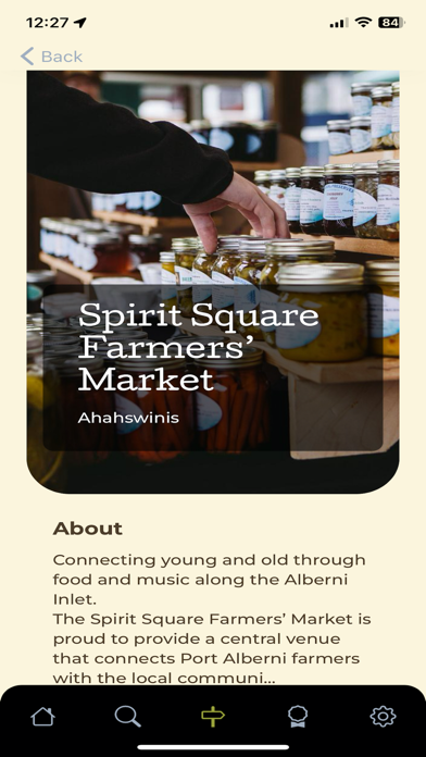 BC Farmers' Market Trail Screenshot