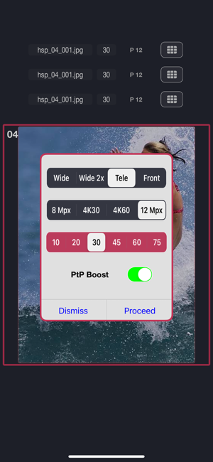 ‎Photosets Burst Photo Camera Screenshot