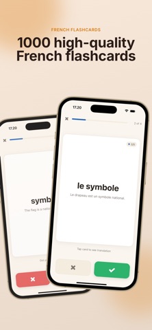 French Flashcards - 1000 words Screenshot 1 of 5