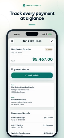 InvoSlate: Invoice Maker iPhone screenshot