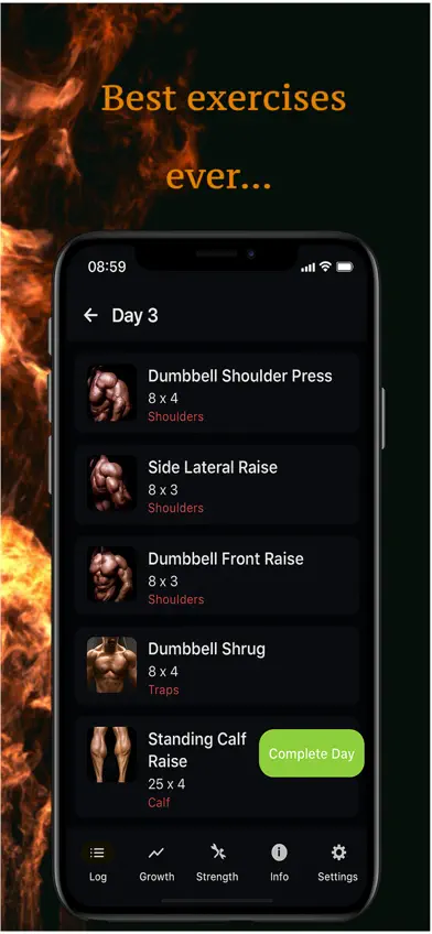Bigger Men - Gym workouts plan screenshot 2