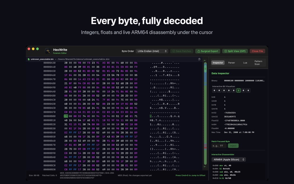 #1. HexWrite (macOS) Által: ProfWorkBench, LLC