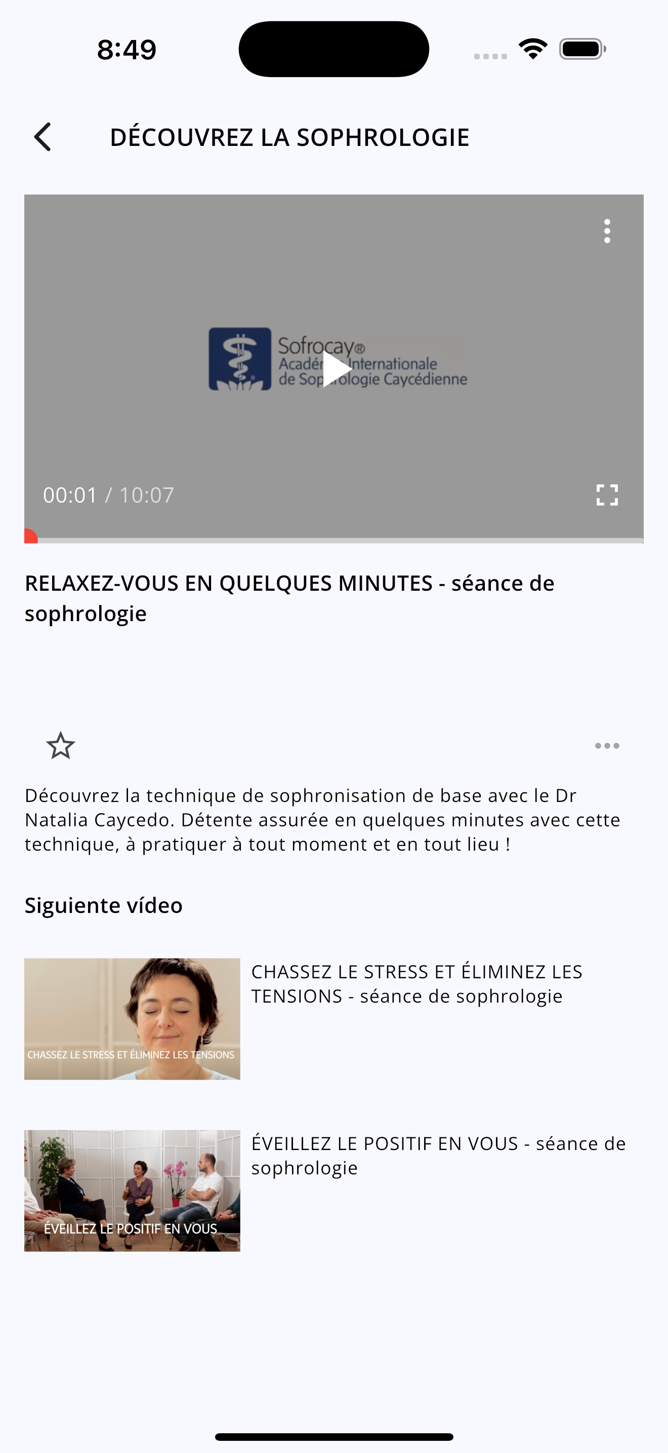 Sofrocay: Sofrología