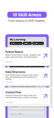 Python Flashcards Mastery Screenshot 5 of 6