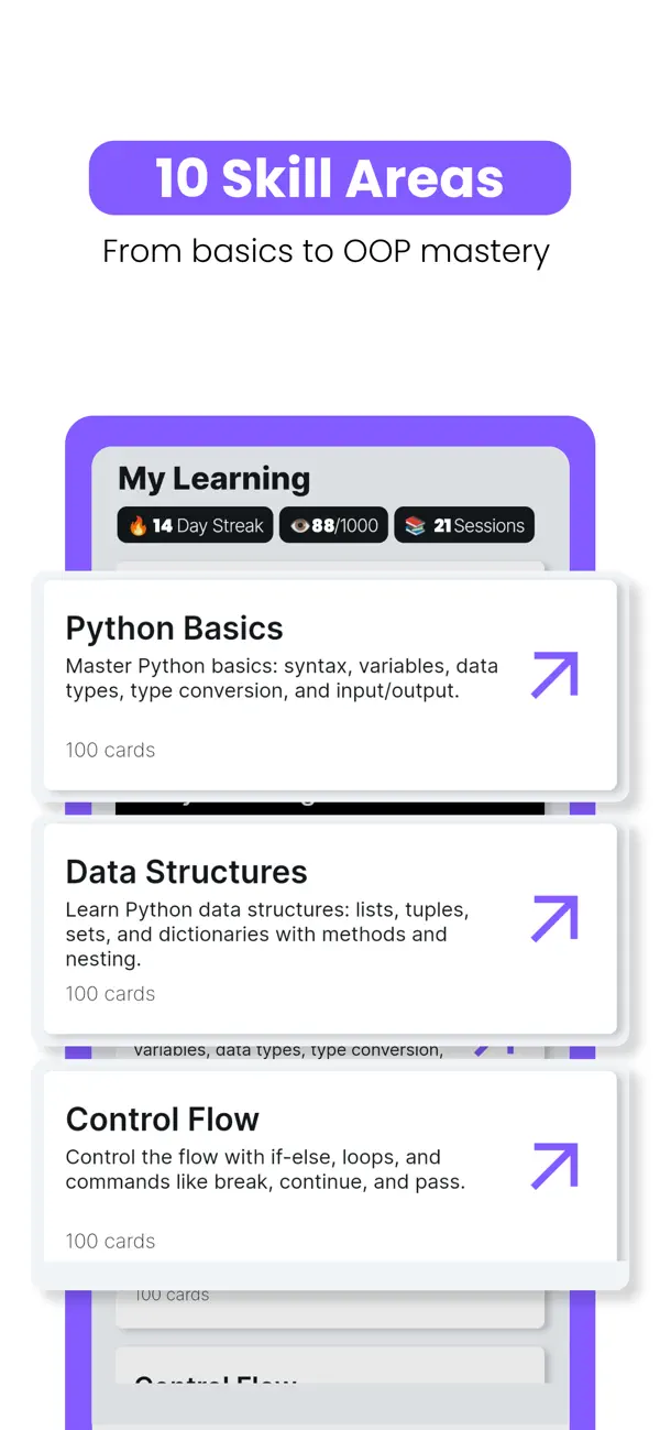 #5. Python Flashcards Mastery (iOS) di: Mustard Seed Apps LLC