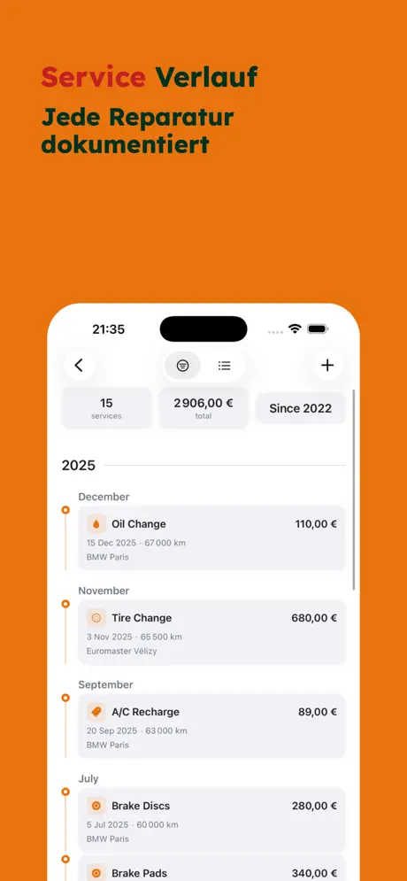 AutoLog — Wartungsheft — iPhone-Screenshot 3