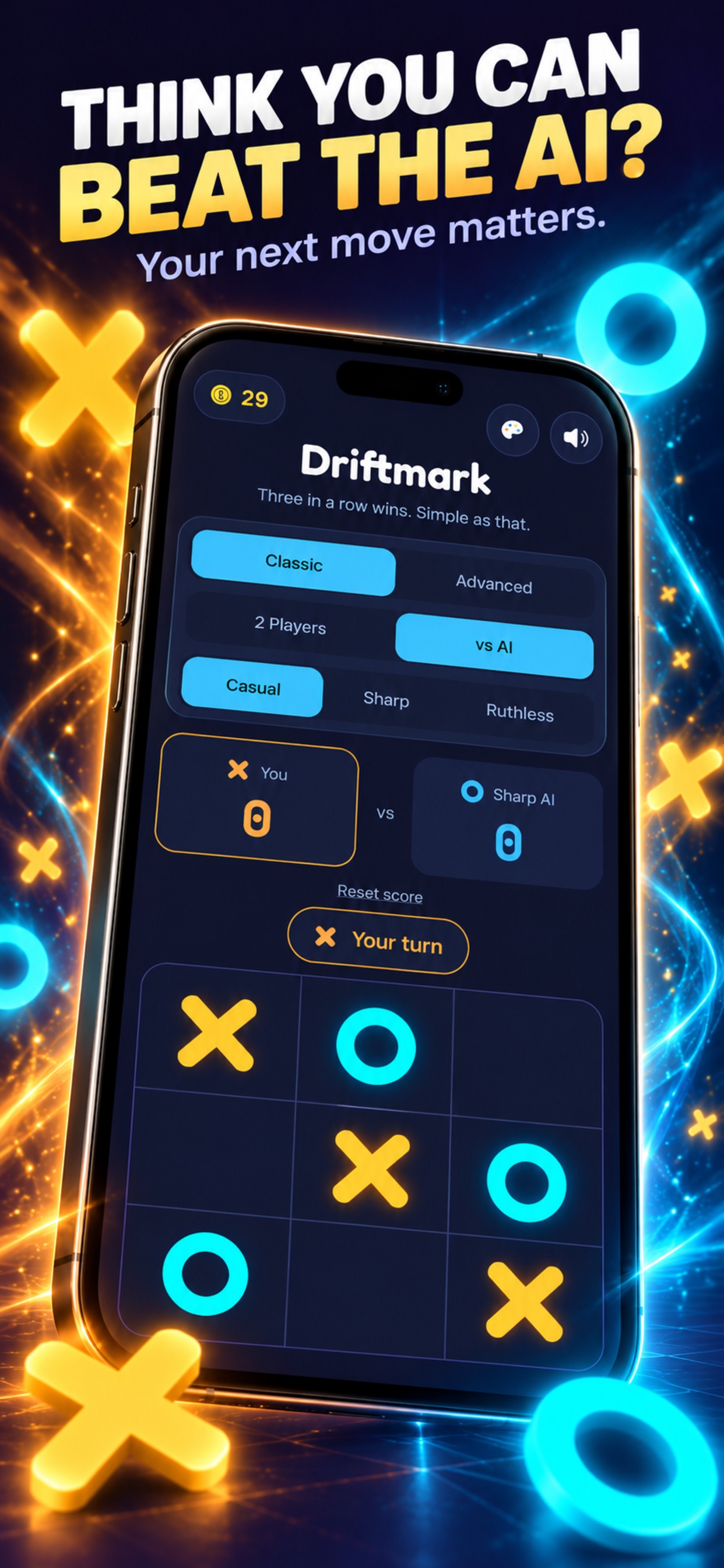 Screenshot 3 of Tic Tac Toe: Driftmark