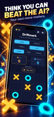 Tic Tac Toe: Driftmark screenshot 3