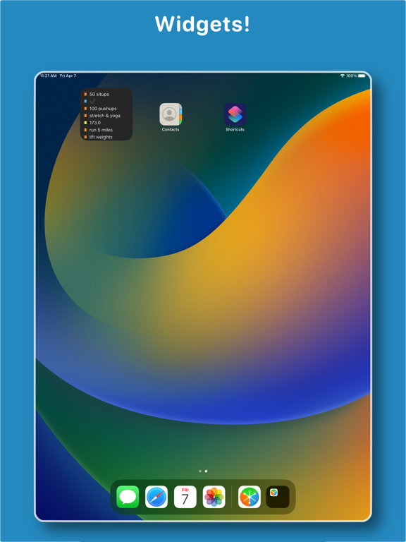 Keep Track - Daily Notebook iPad screenshot 7 - Productivity app