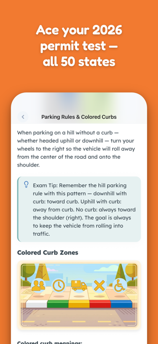 DMV Practice Test: Permit Exam Screenshot 1 of 6
