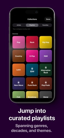 Pop Quiz Music iPhone screenshot