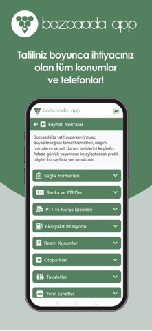 Bozcaada App screenshot