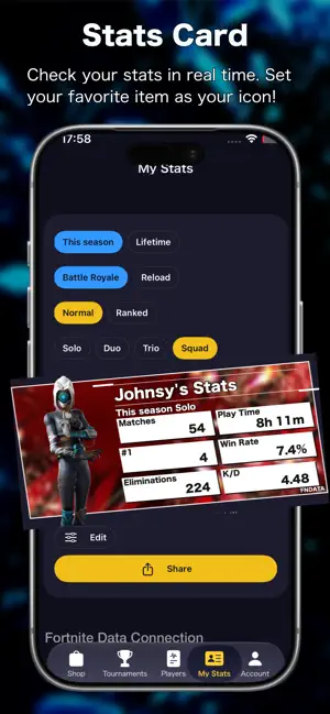 FNDATA: shop & items & stats screenshot 2