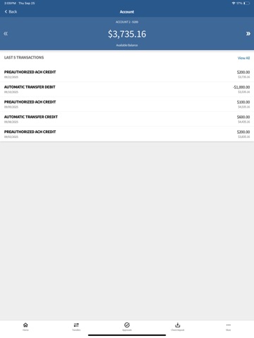 Country Club Bank for Business iPad screenshot
