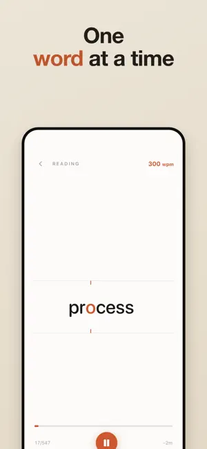 Caff: Fast reading with RSVP screenshot 2