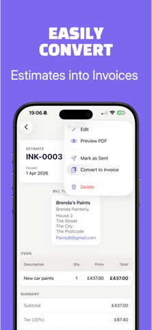 Inka: Invoice Maker & Quotes screenshot