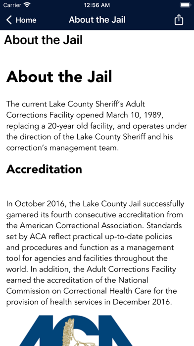Lake County Sheriff IL Screenshot