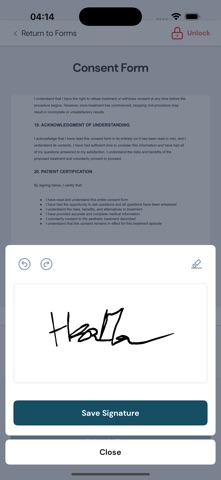 ProFile Aesthetic Management iPhone screenshot