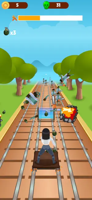 Doomsday Subway:run & shooting screenshot 2