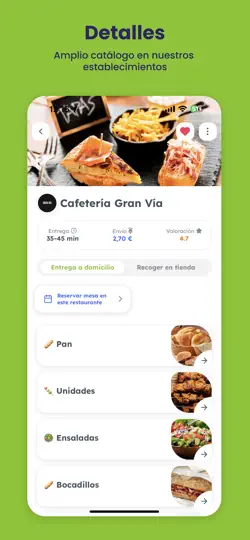 Captura de pantalla de Foodie Delivery Mallorca en iPhone 4