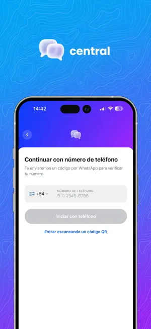 Central Chat App screenshot 1
