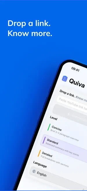Quiva: AI Video Summarizer screenshot 1