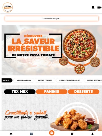 PIZZA CROUSTY. iPad screenshot