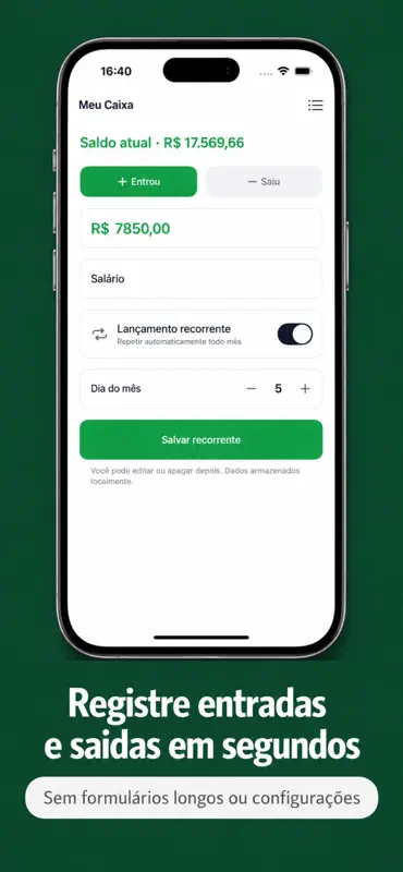 Meu Caixa - Controle Simples screenshot 1 of 5