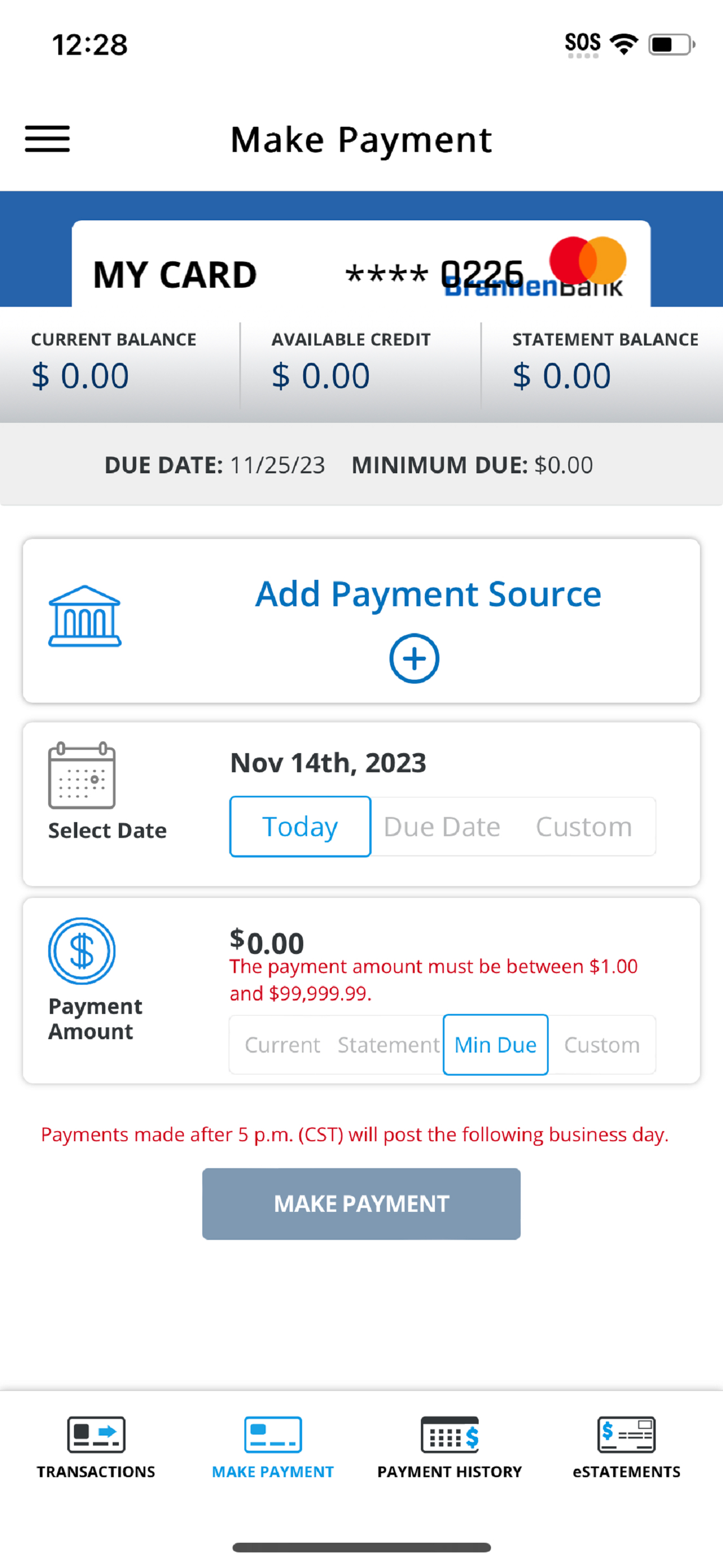 Brannen Bank Credit Cards screenshot 4